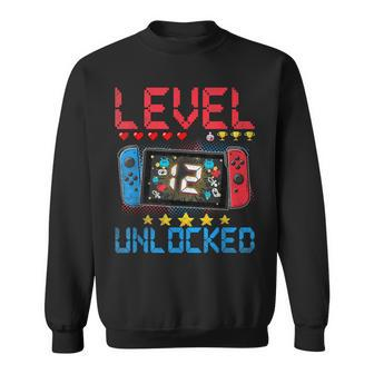 Level 12 Unlocked Video Gamer 12Th Birthday 12 Year Old Sweatshirt | Seseable CA