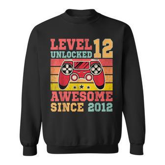 Level 12 Unlocked Vintage Video Game 12Th Birthday Gamer Sweatshirt - Monsterry CA