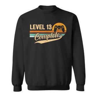 Level 13 Complete 13Th Wedding Anniversary For Couples Sweatshirt - Thegiftio UK