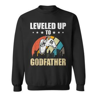Leveled Up To Godfather Video Gamer Gaming Sweatshirt - Monsterry AU