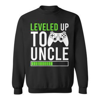 Leveled Up Promoted To Uncle 2024 New Uncle Video Game Sweatshirt - Monsterry