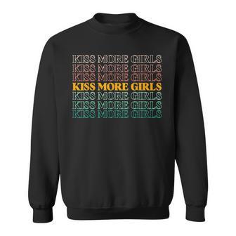 Lgbtq Kiss More Girls Gay Pride Lesbian Pride Month Sweatshirt - Monsterry CA