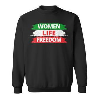 Life Freedom Vintage Distressed Free Iran Sweatshirt - Monsterry
