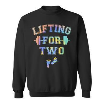 Lifting For Two Pregnancy Workout Sweatshirt - Seseable