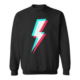 Lightning Symbol Power Electricity Bolt Graphic Sweatshirt - Monsterry