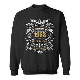 Limited Edition 70Th Birthday Idea Vintage 1953 Sweatshirt - Monsterry CA