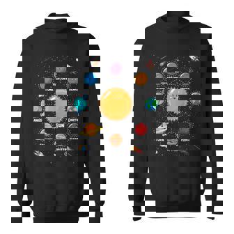 Lindo Sistema Solar De Planetas Coloridos Regalo Para Niños Camisa de entrenamiento - Regaloses