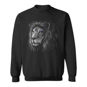 Lion Apparel Hand Drawing Game Day Vintage Detroit Sweatshirt - Monsterry UK