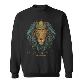 Lion Of Judah Jesus Revelation Bible Verse Christian Sweatshirt - Thegiftio UK