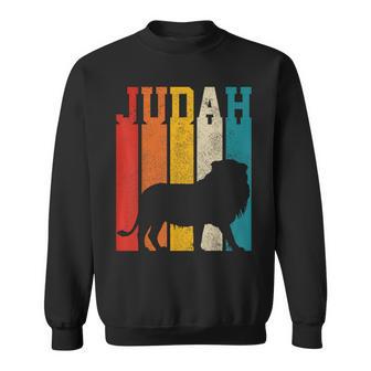 Lion Of Judah Vintage Ethiopian Hebrew Rastafari Sweatshirt - Monsterry