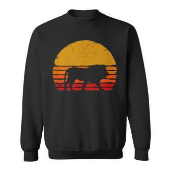 Lion Retro Style Sweatshirt - Seseable