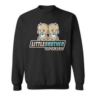 Little Brother Of Twins Younger Sibling Kid Wombmate Sweatshirt - Monsterry AU