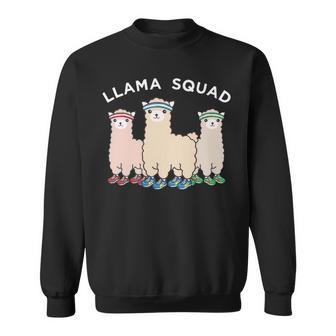 Llama Squad Running Animal Runner Sweatshirt | Mazezy