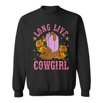 Long Live Western Country Southern Cowgirl Sweatshirt | Mazezy AU