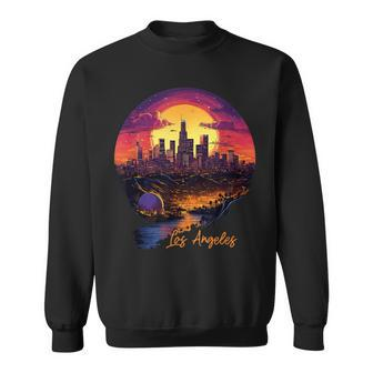Los Angeles California City Downtown Skyline California LA Sweatshirt | Mazezy