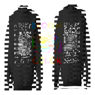 Los Crayones Rotos Siguen Siendo Un Color Divertido Para La Conciencia De La Salud Mental Camisa de entrenamiento - Regaloses