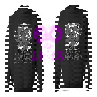 Loser Lover Dripping Heart Purple 5S For Women Sweatshirt - Thegiftio