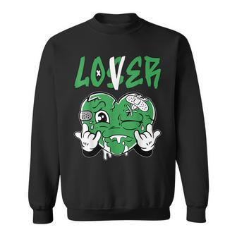 Loser Lover Green Drip Heart Matching Outfit Women Sweatshirt - Seseable