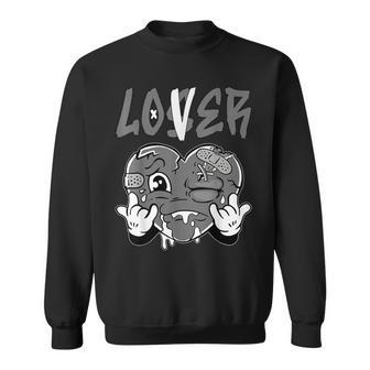 Loser Lover Grey Drip Heart Matching Outfit Women Sweatshirt | Mazezy