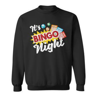 Lotto Bingo Player Its Bingo Night Gambling Lottery Bingo Sweatshirt - Thegiftio UK
