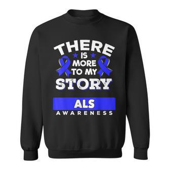 Lou Gehrig's Disease Awareness Ribbon Als Survivor Sweatshirt - Monsterry