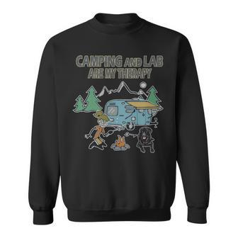 Love Camping Labrador Retriever Sweatshirt | Mazezy