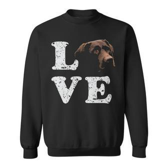 Love My Chocolate Lab Labrador Retriever Sweatshirt | Mazezy