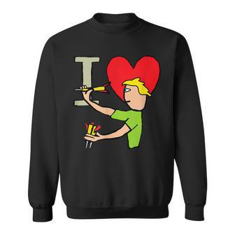 I Love Darts Sweatshirt - Thegiftio UK