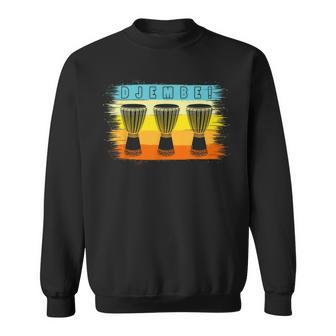Love Djembe Drum Music Retro Vintage African Drumming Sweatshirt - Monsterry DE