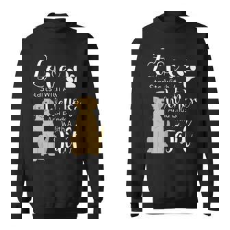 I Love My Dog Yellow Labrador Lab Sweatshirt | Mazezy