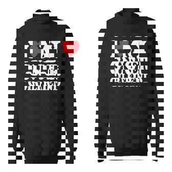 I Love My Ginger Girlfriend I Heart My Gf Sweatshirt - Thegiftio