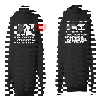 I Love My Ginger Girlfriend I Heart My Redhead Gf Sweatshirt - Thegiftio
