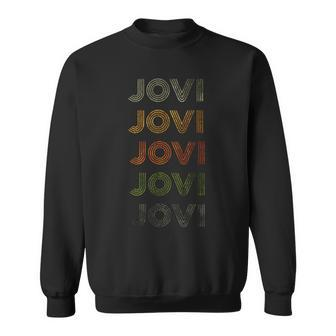 Love Heart Jovi GrungeVintage Style Black Jovi Sweatshirt - Thegiftio UK