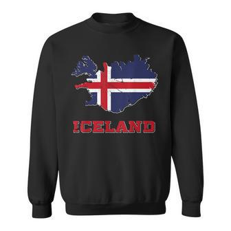 I Love Iceland Pride Flag Icelander Home Souvenir T Sweatshirt - Monsterry UK