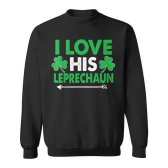 I Love His Leprechaun- St Patrick's Day Couples Sweatshirt - Thegiftio