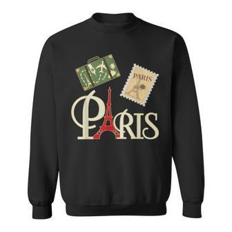 I Love Paris French Vintage Souvenir For Traveler Sweatshirt - Monsterry DE
