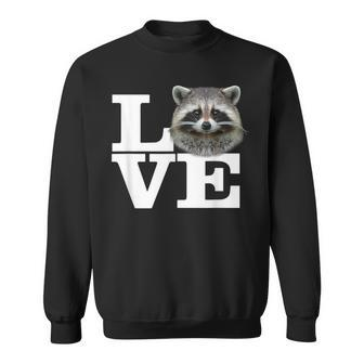 I Love Raccoons Raccoon Love Cute Racoon Sweatshirt - Monsterry AU