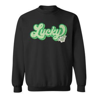 Lucky St Patrick's Day Retro Sweatshirt - Seseable