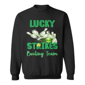 Lucky Strikes Matching Bowling Team St Patrick's Day Sweatshirt - Thegiftio UK