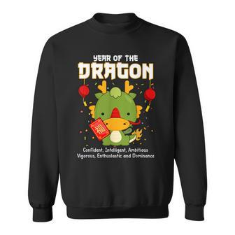 Lunar New Year The Year Of The Dragon Confident Intelligent Sweatshirt | Mazezy