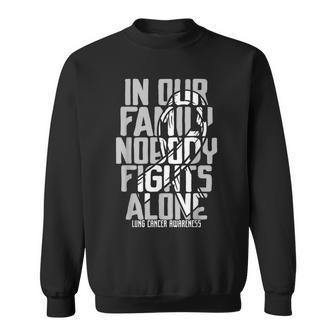 Lung Cancer Support White Family Lung Cancer Awareness Sweatshirt - Thegiftio UK