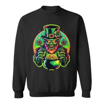 Lurking Leprechaun Lore St Patrick's Day Horror Sweatshirt | Mazezy UK