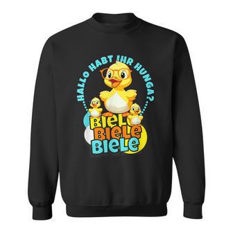 Lustige Enten Hallo Habt Ihr Hunger Biele Biele Biele Sweatshirt - Geschenkecke