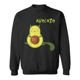 Lustiges Avocato-Katzen Sweatshirt, Wortspiel Design - Seseable