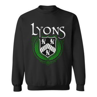 Lyons Surname Irish Clan Tartan Badge Ireland Sweatshirt | Mazezy AU