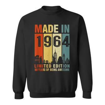 Made In 1964 Limited Edition 60 Years Of Being Awesome Sweatshirt - Seseable