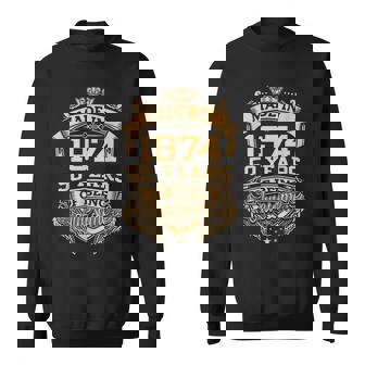 Made In 1974 50 Years Of Being Awesome 50Th Birthday Sweatshirt - Thegiftio UK
