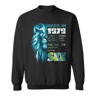 Made In 1979 Lion And Quote Year Sweatshirt | Mazezy