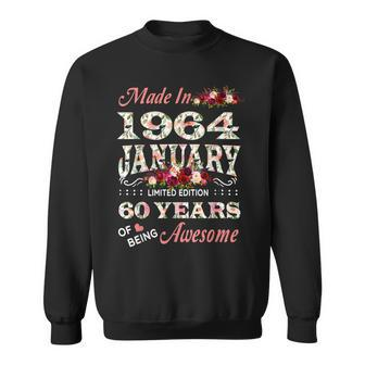 Made In January 1964 Limited Edition 60Th Birthday For Women Sweatshirt - Seseable