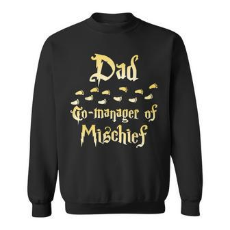 Magical Dad Manager Of Mischief Matching Family Birthday Sweatshirt - Seseable